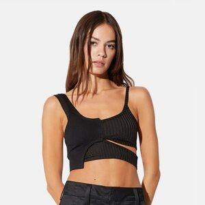 RtA Inacio crop top in black, size XS, NWT
